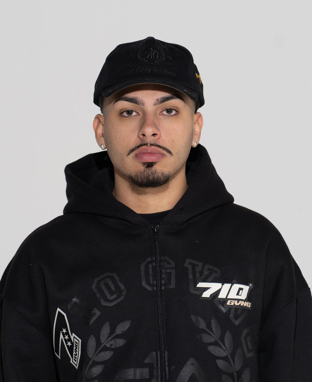 BONÉ "SCUDERIA" PRETO/PRETO