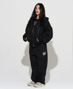 CONJUNTO MOLETOM “SCUDERIA” COR PRETO
