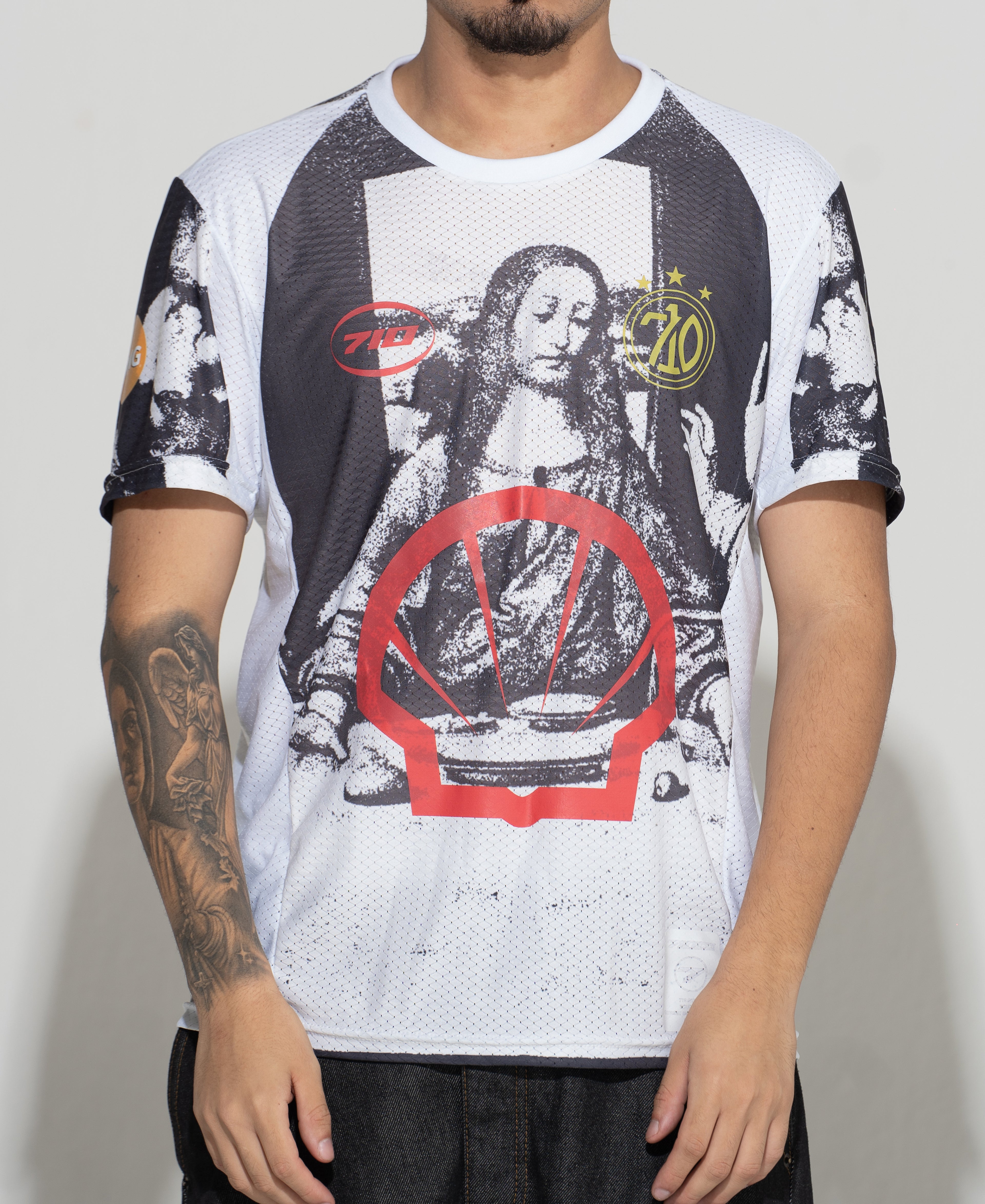 CAMISETA "SANTA CEIA" BRANCA