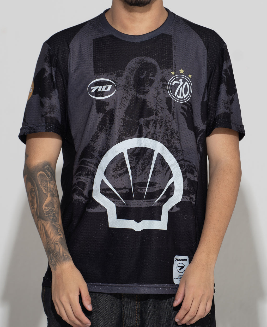CAMISETA "SANTA CEIA" PRETA
