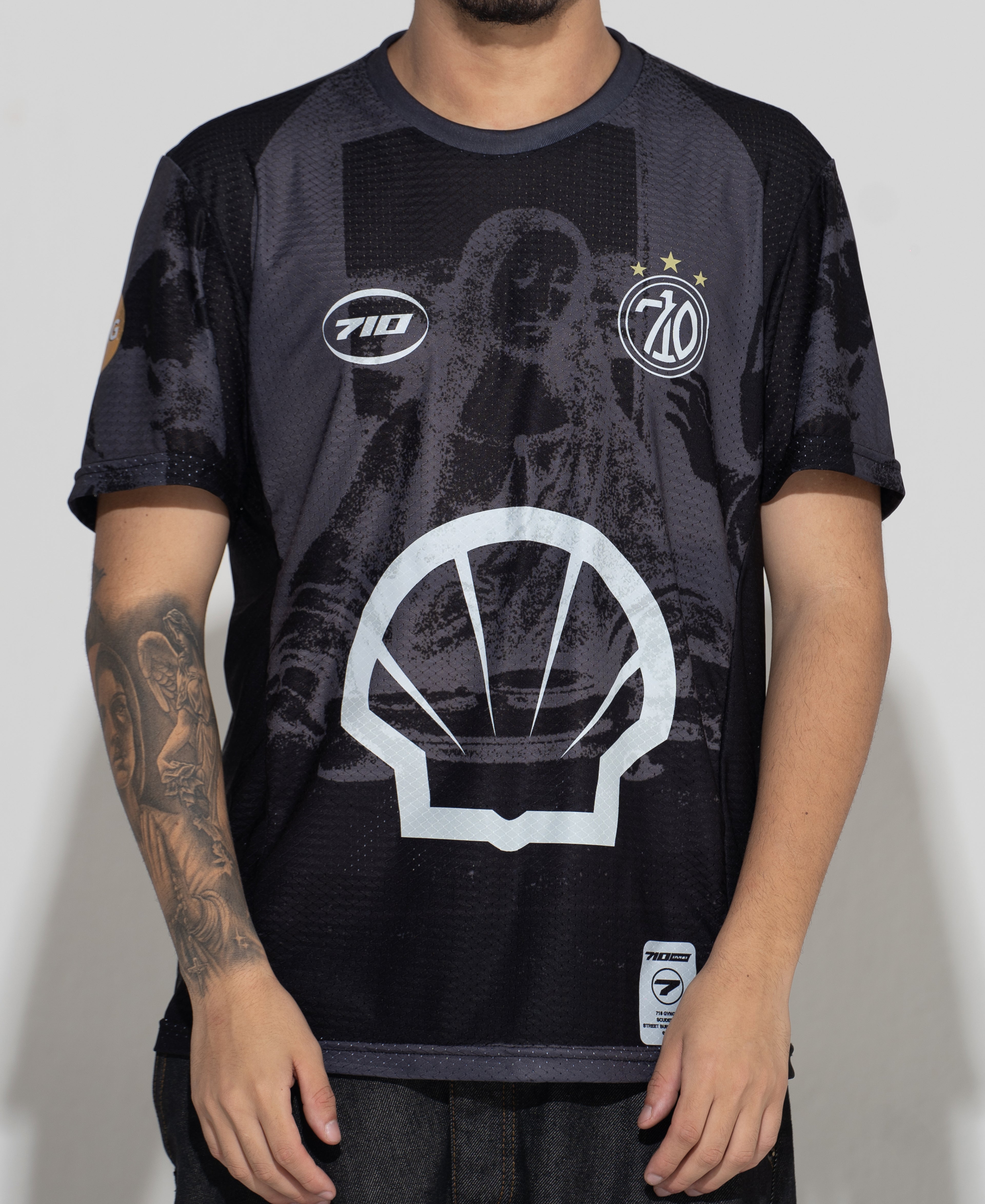 CAMISETA "SANTA CEIA" PRETA