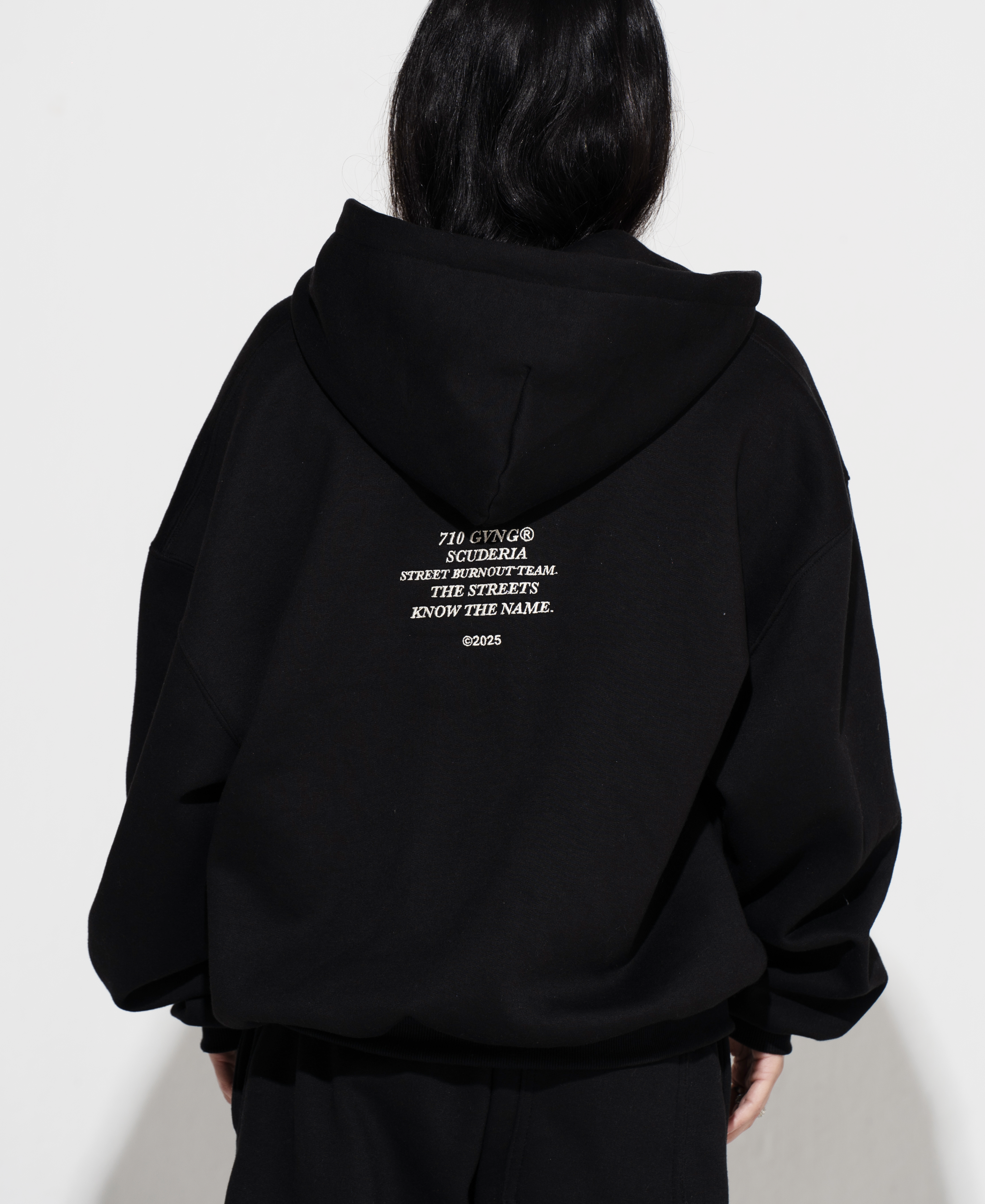 FULL ZIP - “SCUDERIA” COR PRETO
