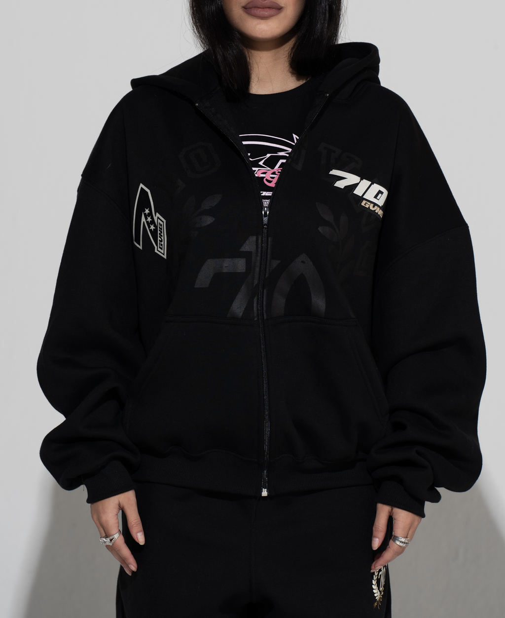 FULL ZIP - “SCUDERIA” COR PRETO