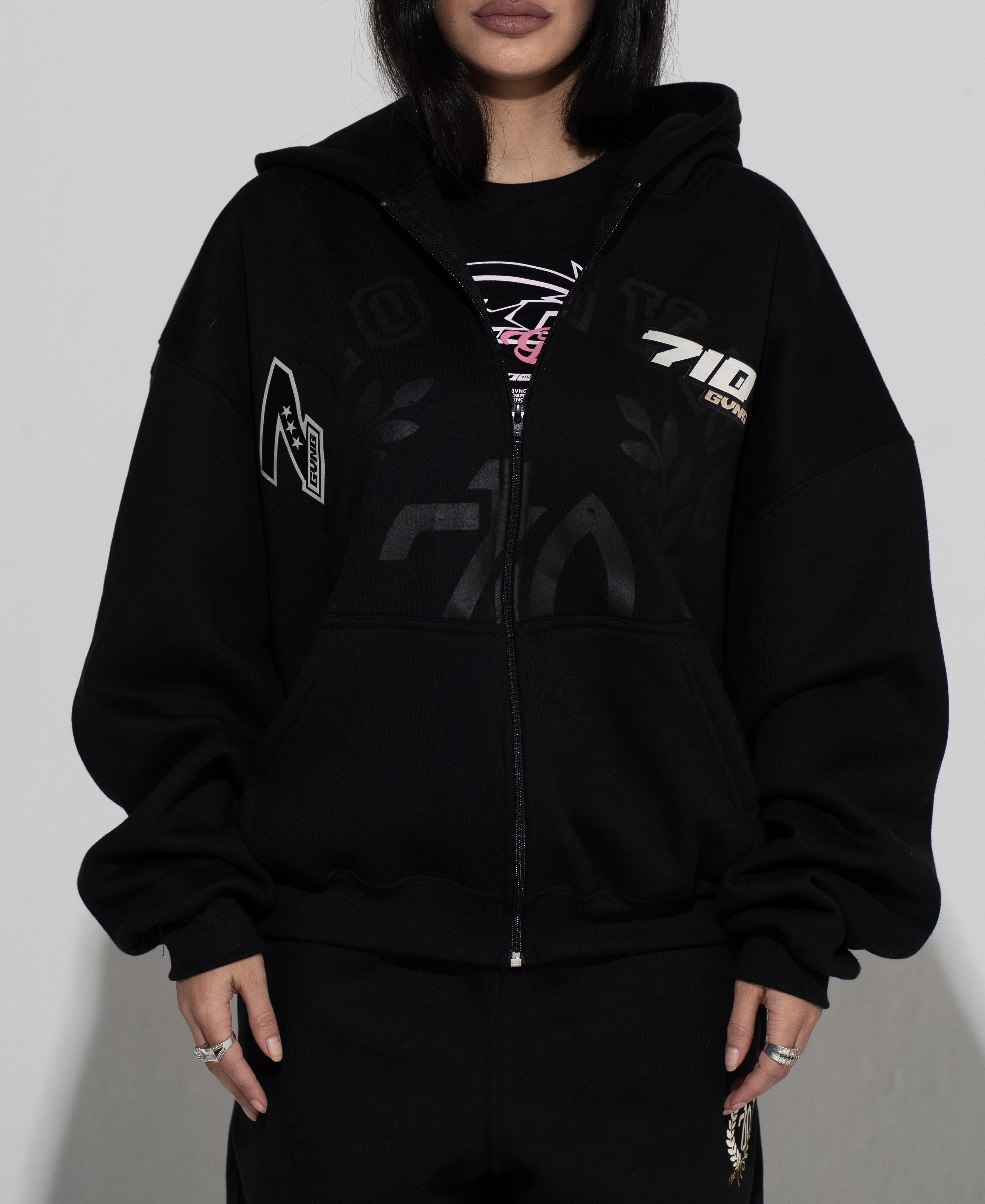 FULL ZIP - “SCUDERIA” COR PRETO
