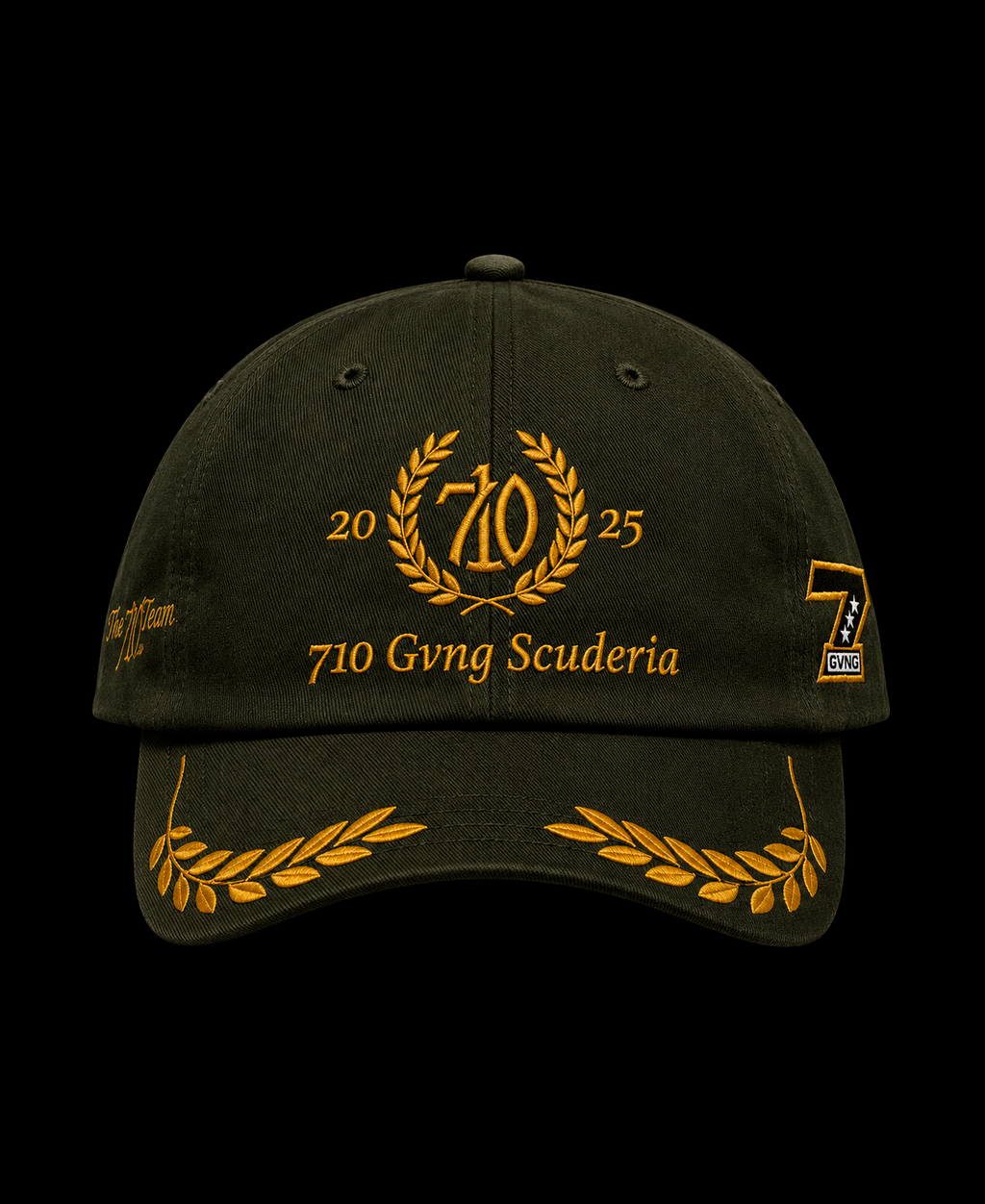 BONÉ "SCUDERIA" VERDE/DOURADO