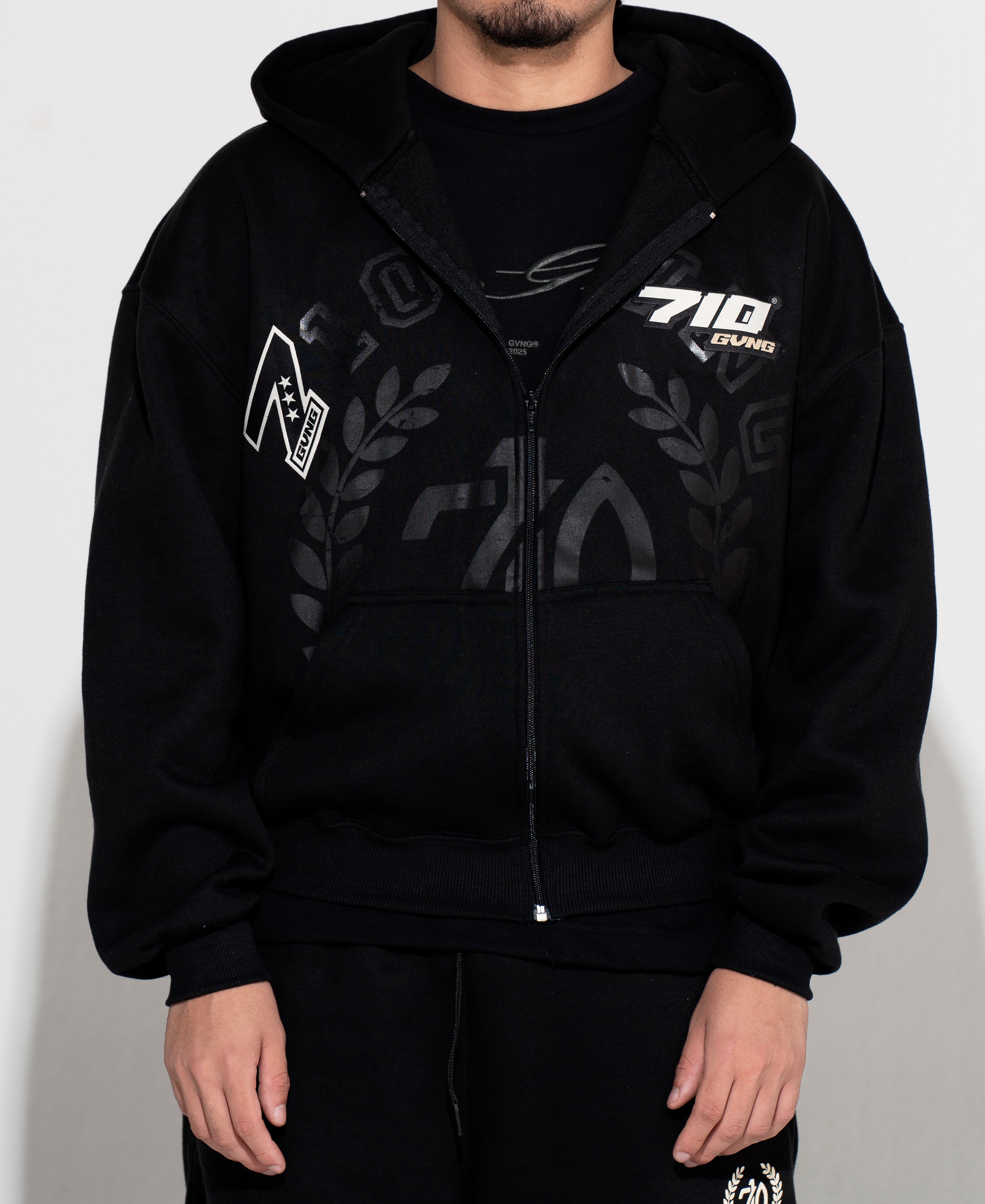 FULL ZIP - “SCUDERIA” COR PRETO