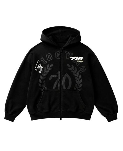 FULL ZIP - “SCUDERIA” COR PRETO